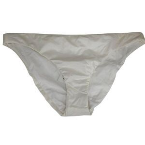 Luxe By Lisa Vogel Beach Pant Premier Bikini Bottom L Iridescent White